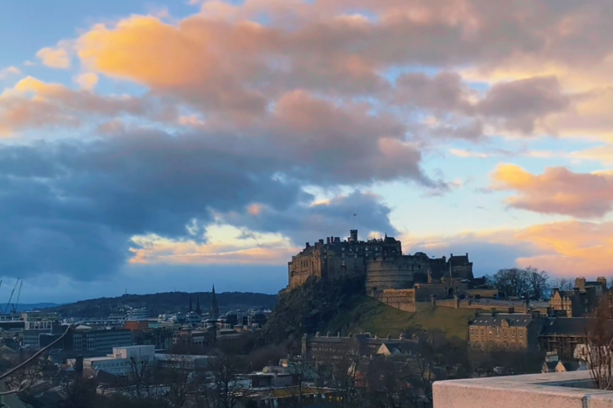 Breathtaking Views of Edinburgh Castle from the National Museum of Scotland’s Rooftop Terrace
